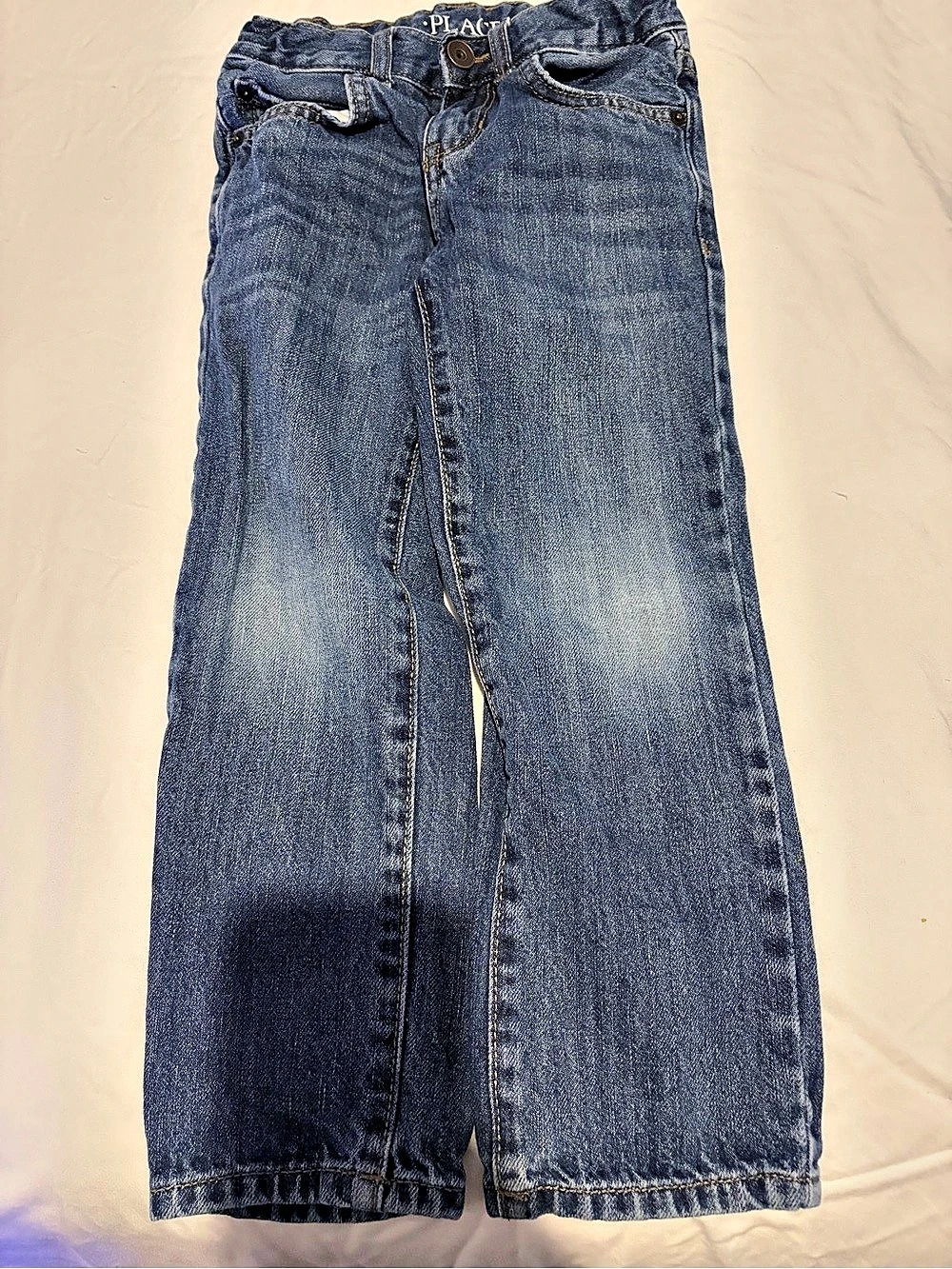 PLACE Straight James Drope Straight Leg Jeans Size 5 Blue